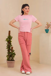 Blush Cargo Luxe Pants